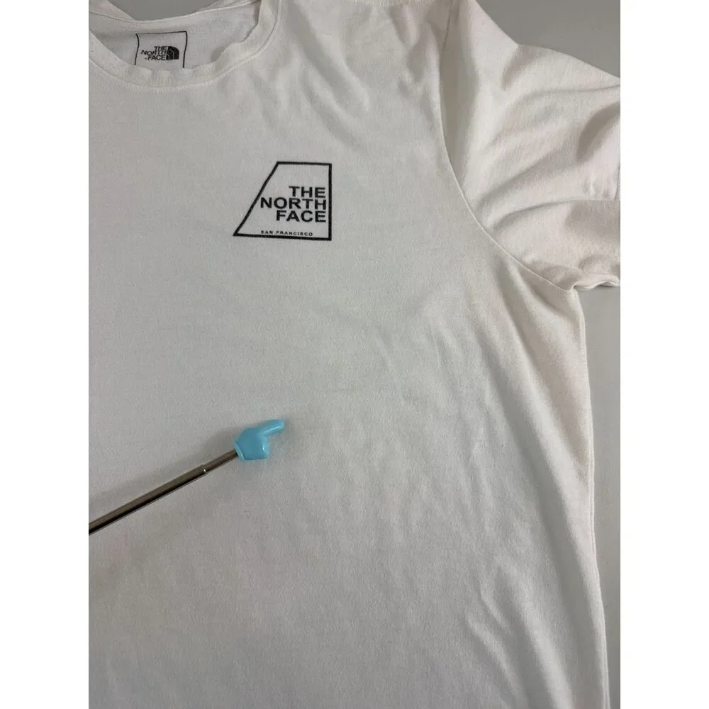 The North Face White Graphic Logo T Shirt Men’s XL Outdoor Casual Tee